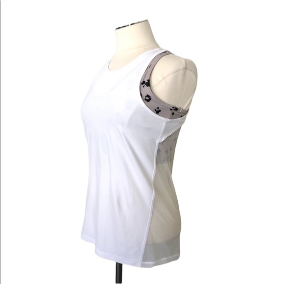 VICTORIA SPORT Twisted Mash Back Workout Tank Top Sleeveless White Sz XS - Picture 7 of 14